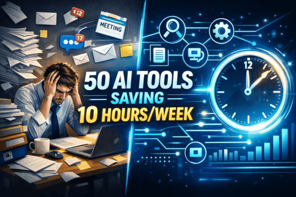50 AI Tools That Will Replace 10 Hours of Your Work Every Week